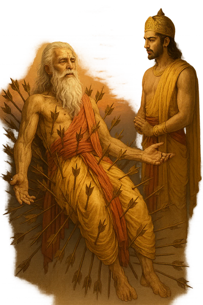 Бхишма на ложе из стрел